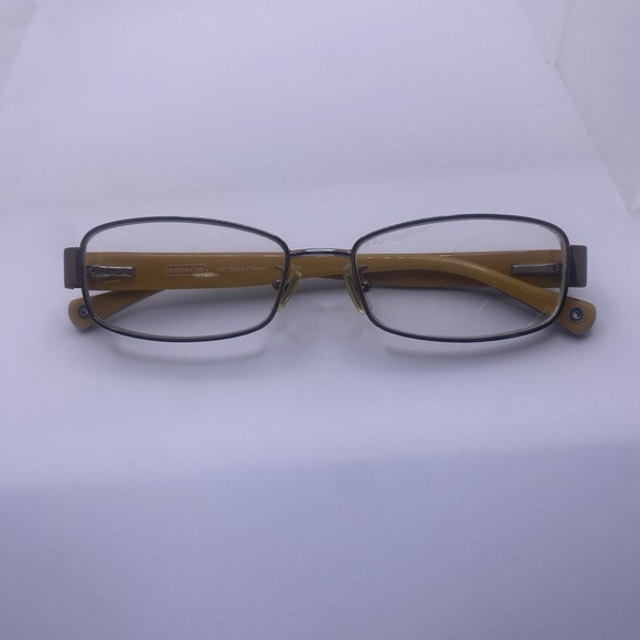 Coach Eyeglasses Women FRAME ONLY HC5001 Taryn Full Rim 52-16-135 Dark Brown 800 - Picture 1 of 16